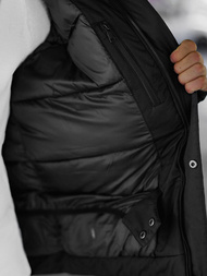 Pánská Zimní Bunda Černo-Šedá OZONEE JS/91M9903/92