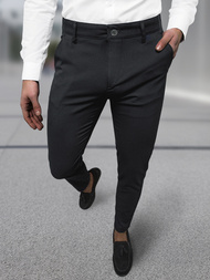 Pánské Chino Kalhoty Černé OZONEE DJ/5526