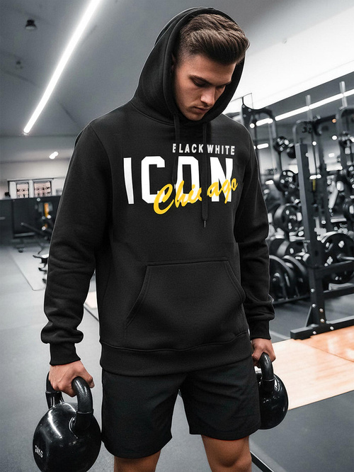 Pánská Mikina Černá OZONEE JS/8B1736/3