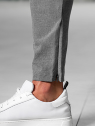 Pánské Chino Kalhoty Tmavě-Šedé OZONEE DJ/3300Z