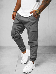 Pánské Chino Jogger Kalhoty Šedé OZONEE O/G3014Z