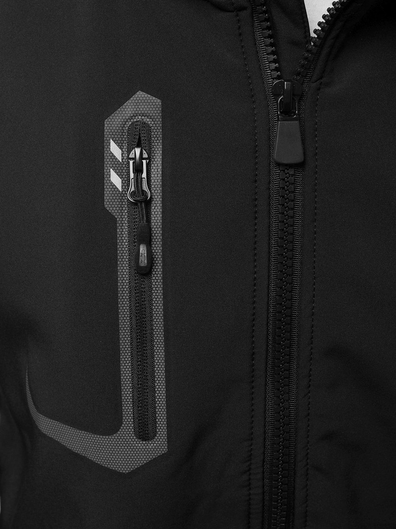 Pánská Bunda Softshell Černo-Zelená OZONEE GE/12267
