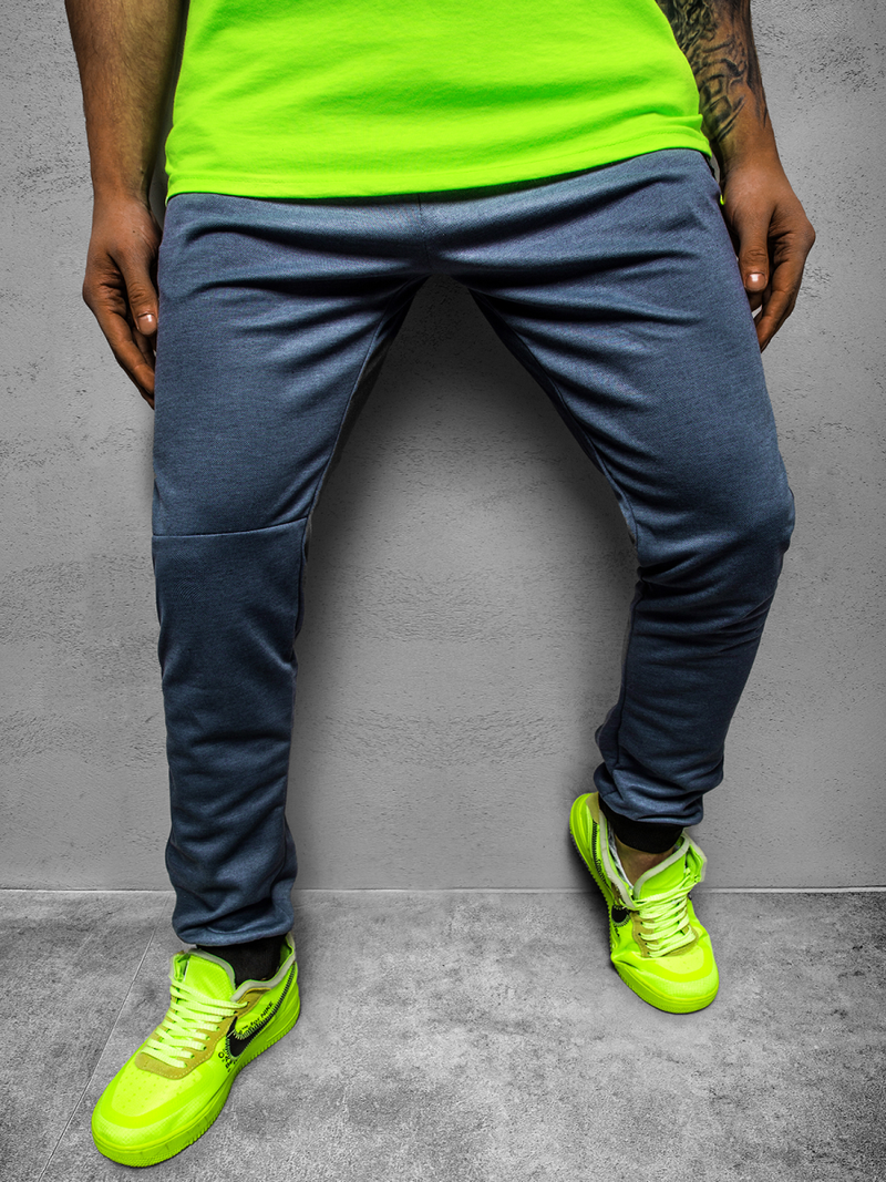 Pánské Tepláky Námořnické Modré OZONEE JS/AM98Z