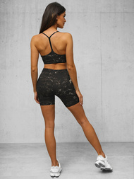 Dámská dvoudílná tepláková souprava černá OZONEE O/XL015/1Z