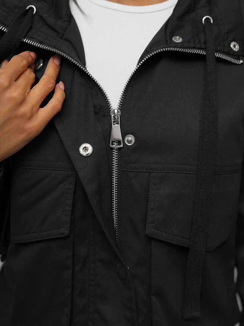 Dámská Bunda Černá OZONEE O/G118Z