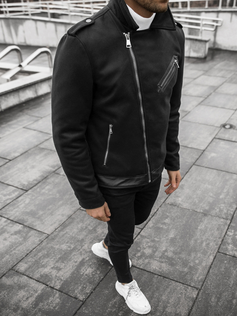 Pánská Bunda Černá OZONEE JS/M15501