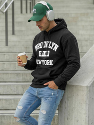 Pánská Mikina Černá OZONEE JS/8B1767/3Z