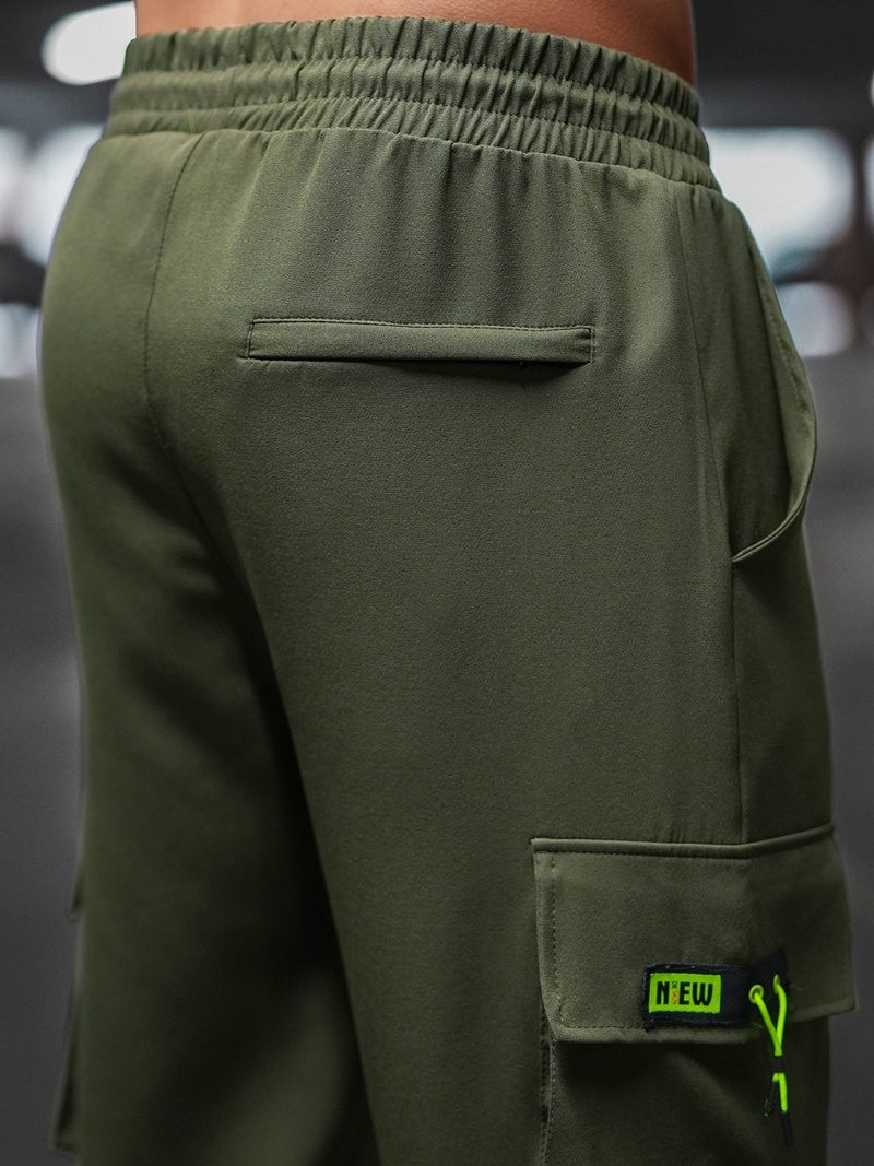 Pánské Chino Kalhoty Khaki OZONEE O/CP150Z