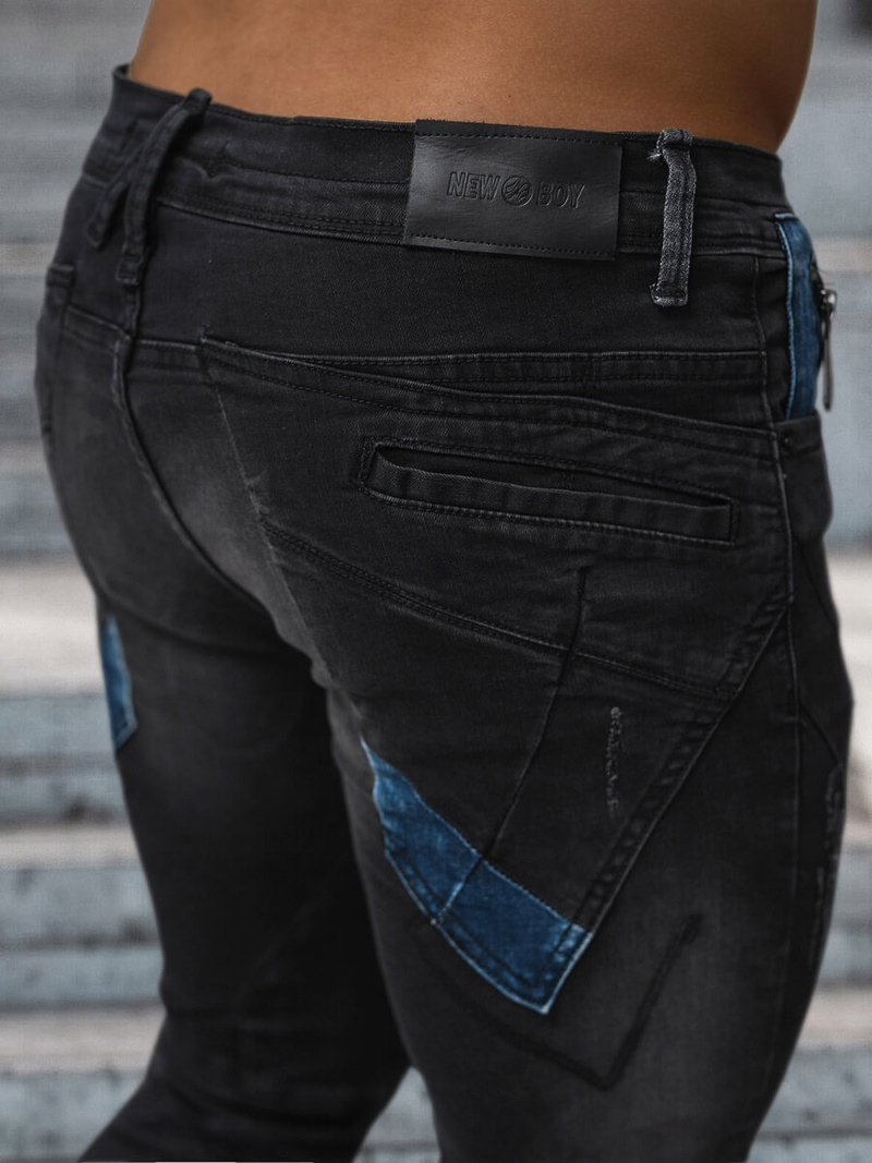 Pánské Džíny Černé OZONEE NB/MP0025NZ