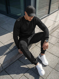 Pánská Tepláková Souprava Černá OZONEE JS/68C10380/3Z