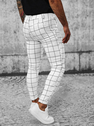 Pánské Chino Kalhoty Bílé OZONEE O/P4009