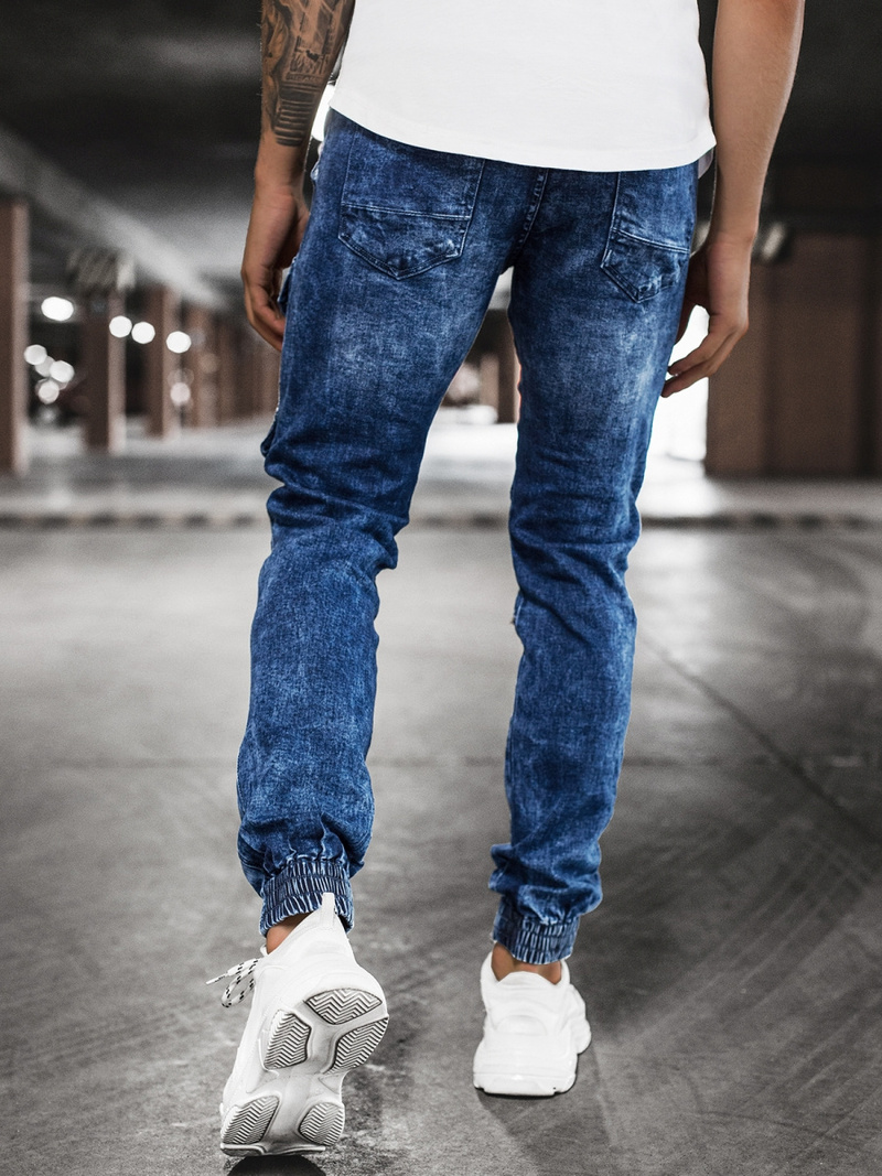 Pánské Džíny Jogger Modré OZONEE DR/TF070