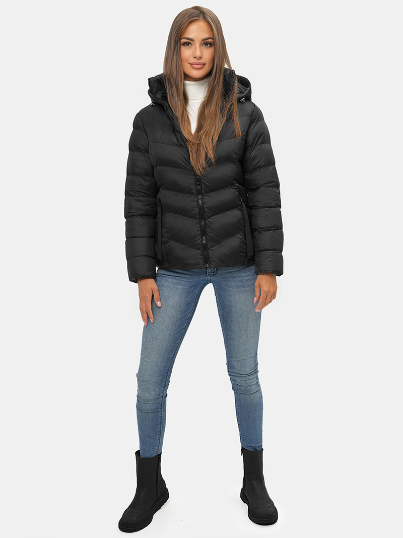 Dámská Bunda Černá OZONEE JS/M786/392