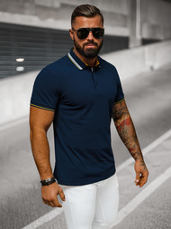 Pánské Polo Tričko Námořnická Modřá OZONEE O/DA729