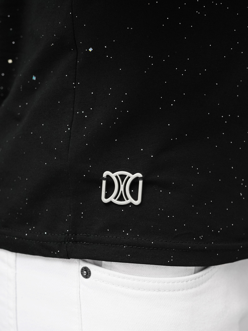 Pánské Tričko Černé OZONEE O/QQ1388