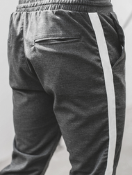 Pánské Chino Kalhoty Grafitové OZONEE DJ/5529Z