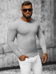 Pánský Svetr Šedý OZONEE NB/MMB601/2Z