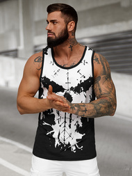 Pánské Tílko Černé OZONEE JS/8B1708/3Z