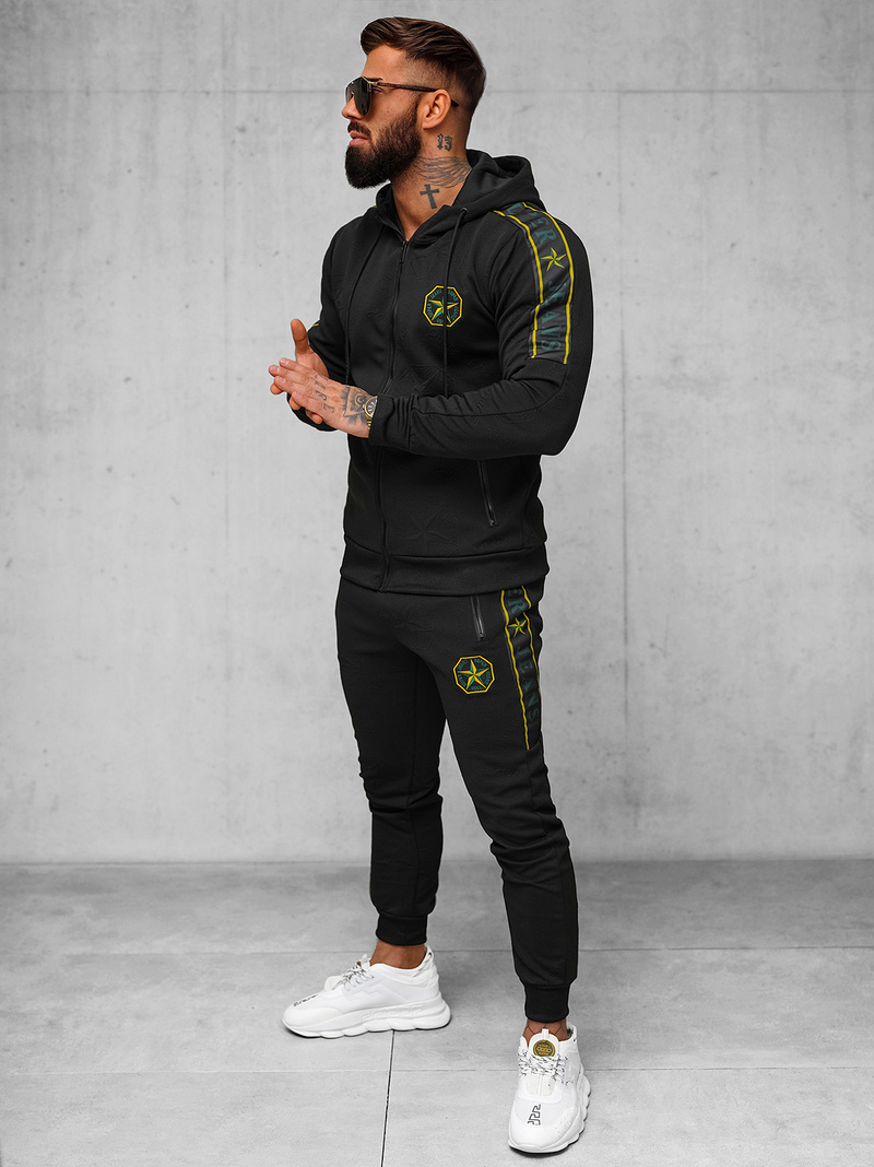 Pánská Tepláková Souprava Černá OZONEE O/FF3562AB