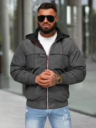 Pánská Oboustranná Bunda Šedé OZONEE JS/16M9207/92