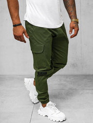 Pánské Chino Jogger Kalhoty Khaki OZONEE O/G3014Z