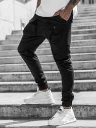 Pánské Kalhoty Jogger Černé OZONEE G/11144