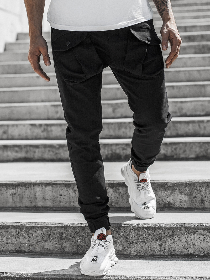 Pánské Kalhoty Jogger Černé OZONEE G/11144