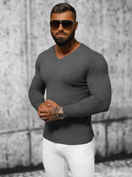 Pánský Svetr Grafitový OZONEE NB/MMB601/3Z