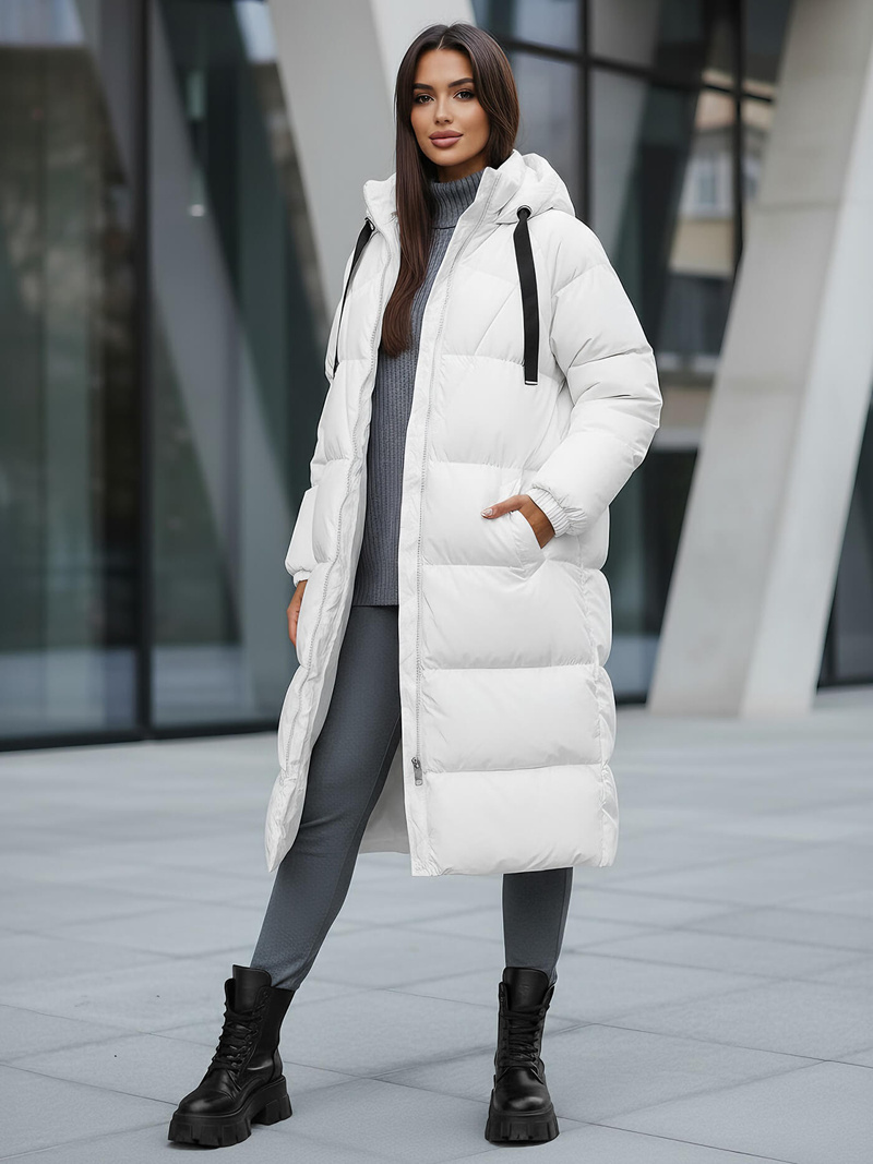 Dámská Bunda Bílá OZONEE JS/5M3163/281Z