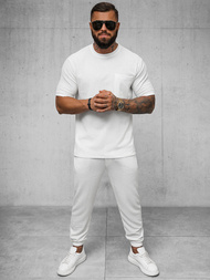 Pánské Tepláky Bílé OZONEE O/K960SP