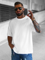 Pánské Tričko Bílé OZONEE O/3430