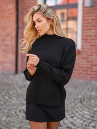 Dámský Svetr Černý OZONEE JS/53B5201/3