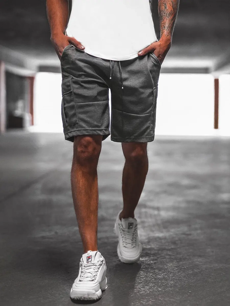 Pánské Kraťasy Grafitové OZONEE O/WW20016/3