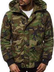 Pánská Bunda camo Maskáčové-Zelená OZONEE JS/2019005