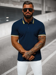 Pánské Polo Tričko Námořnická Modřá OZONEE O/DA736