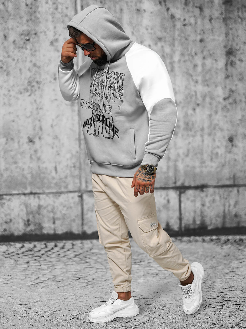 Mikina Šedé OZONEE O/SWE23037