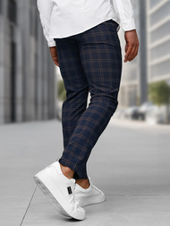 Pánské Chino Kalhoty Námořnické Modré OZONEE DJ/5632Z