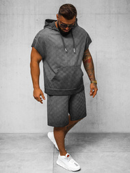 Pánská Tepláková Souprava Černá OZONEE O/3C113/9