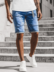 Pánské džínové kraťasy Modré OZONEE RF/HY340/1