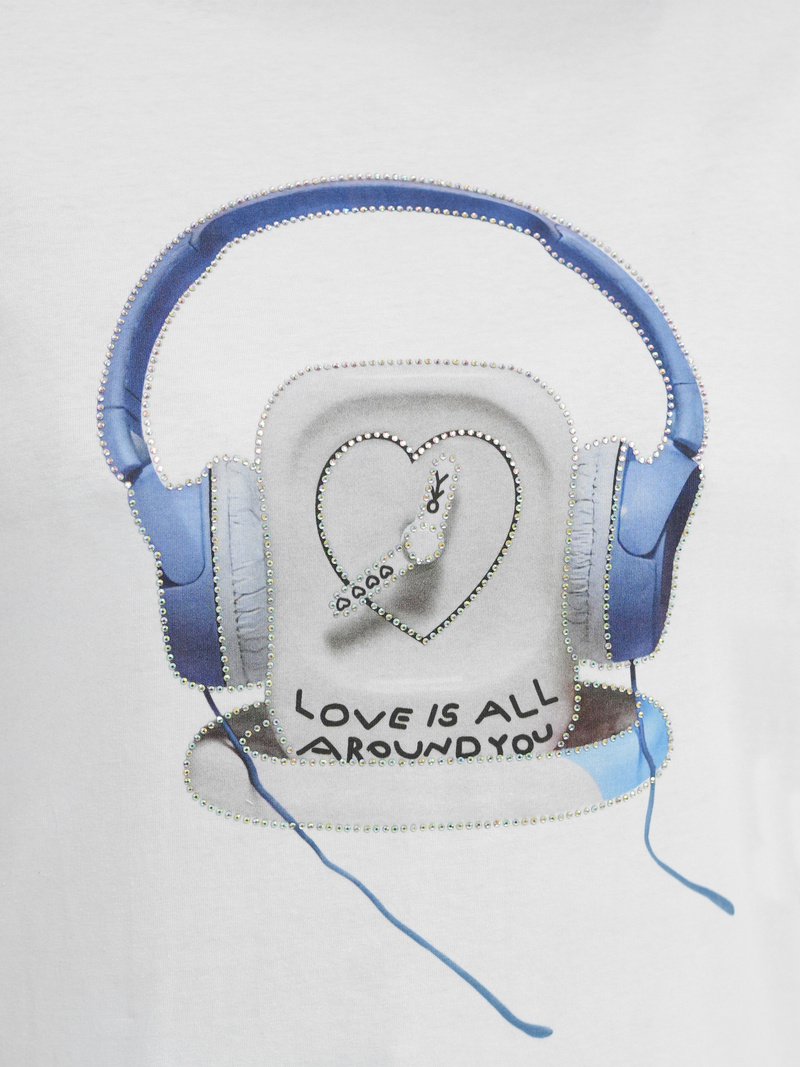 Dámské Tričko Bílo-Modré OZONEE DJ77806