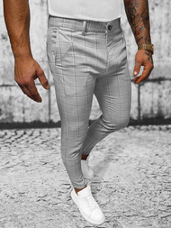 Pánské Chino Kalhoty Šedé OZONEE O/3000