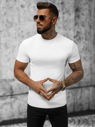 Pánské Tričko Bílý OZONEE NB/MT3001