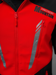 Pánská softshellová Bunda Černo-Červená OZONEE JS/HH022/1CZ