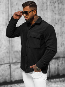 Pánská Košile Černá OZONEE O/GOM23040