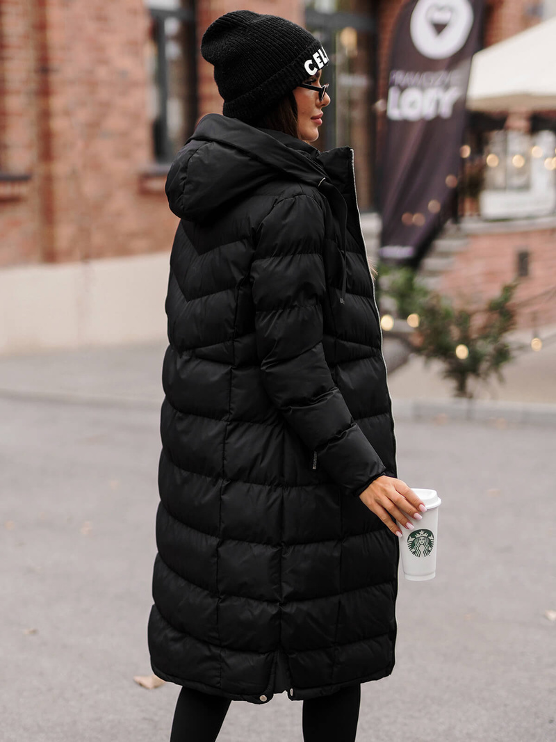 Dámská Bunda Černá OZONEE JS/M736/392Z