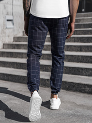 Pánské Chino Kalhoty Námořnické Modré OZONEE DJ/2275/22Z