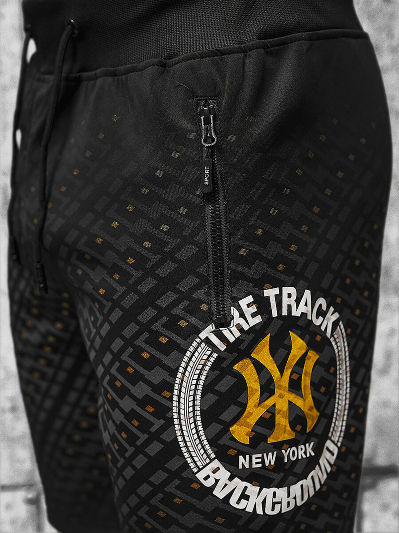 Pánské Kraťasy Černé OZONEE JS/8K1129/3