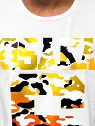 Pánské Tričko Bílé OZONEE JS/KS1958Z