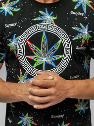 Pánské Tričko Černé OZONEE O/T136/3Z