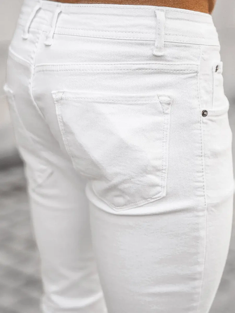 Pánské Džíny Bílé OZONEE E/5391/01Z